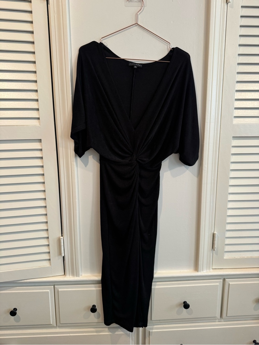 JLUXLABEL Tiara knotted front midi dress